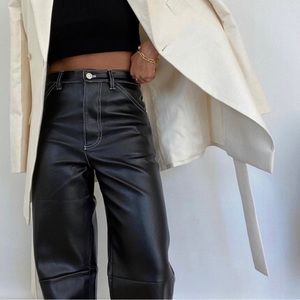 Vegan leather pants